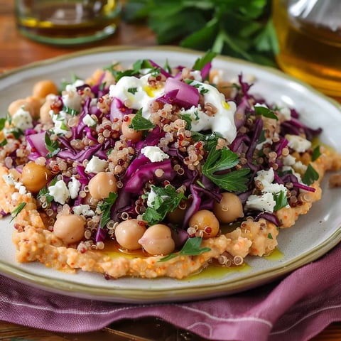 Salade au quinoa grillé croquant
