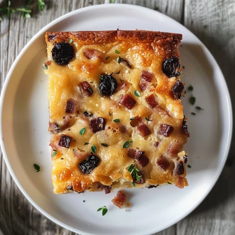 Moelleux pruneaux et lardons