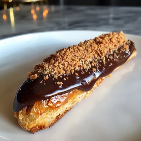 Délicieux éclairs au chocolat