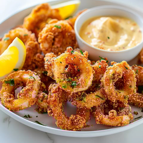 Calmars dorés croustillants