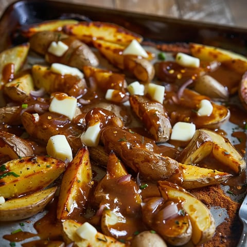 Poutine maison dorée au four