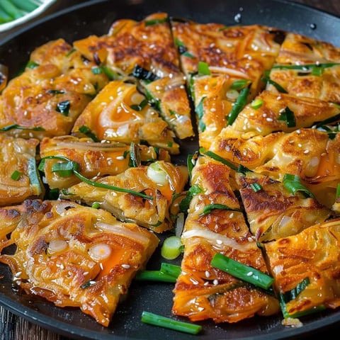 Crêpe aux légumes dorée