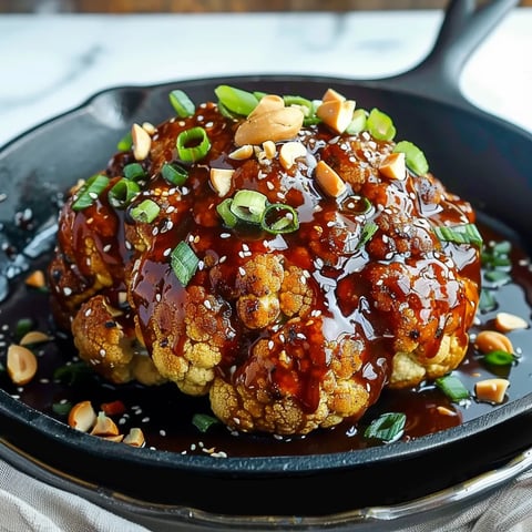 Chou-fleur rôti cacahuètes