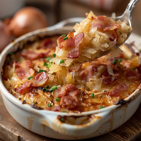 Gratin choucroute au bacon