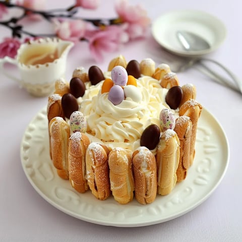 Délicieuse Charlotte chocolat Pâques