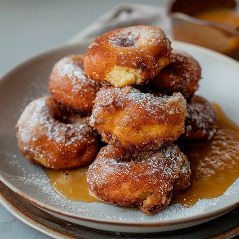 Beignes doux au caramel salé