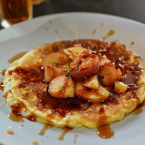 Flambée pommes érable