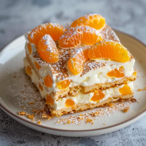 Tiramisu onctueux et fruité aux mandarines