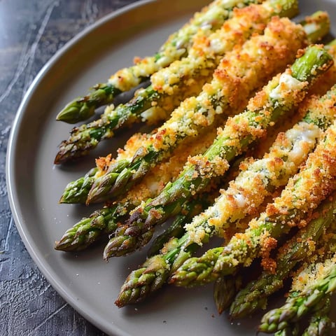 Asperges croustillantes au parmesan