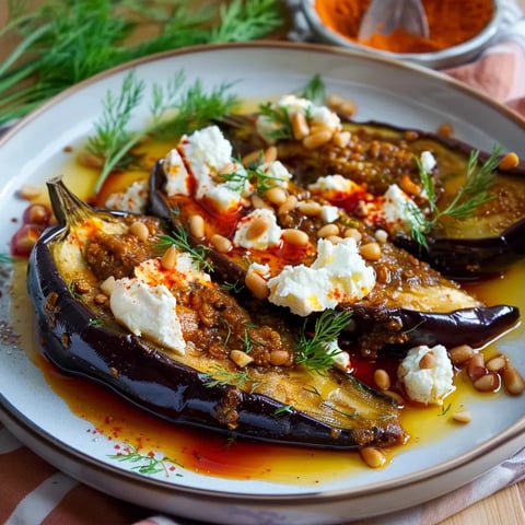 Harissa érable sur aubergines