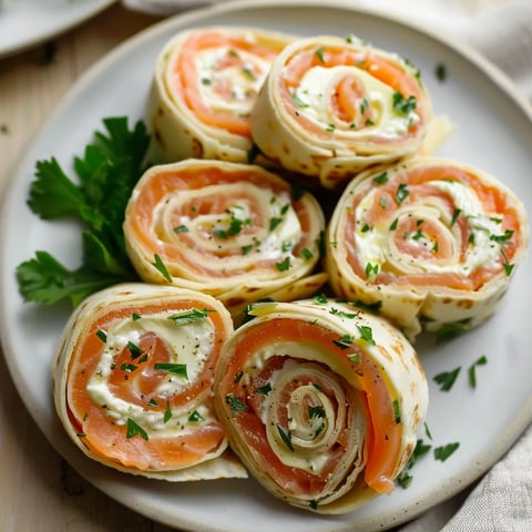 Tortillas saumon fromage frais