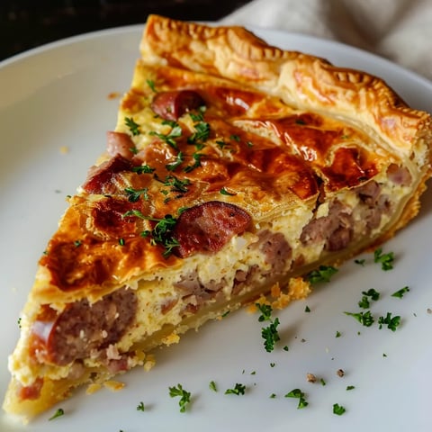 Quiche légère aux knackis