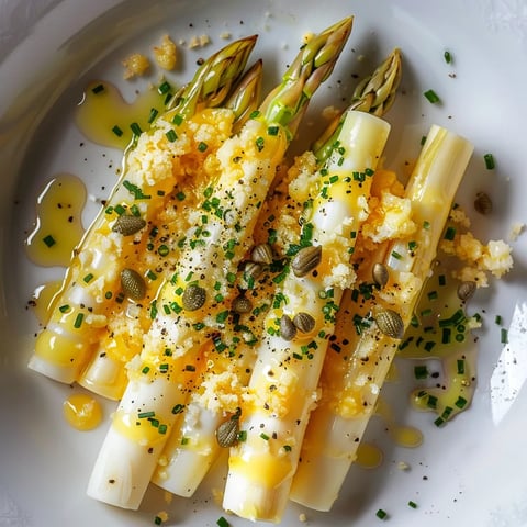 Asperges mimosa au citron