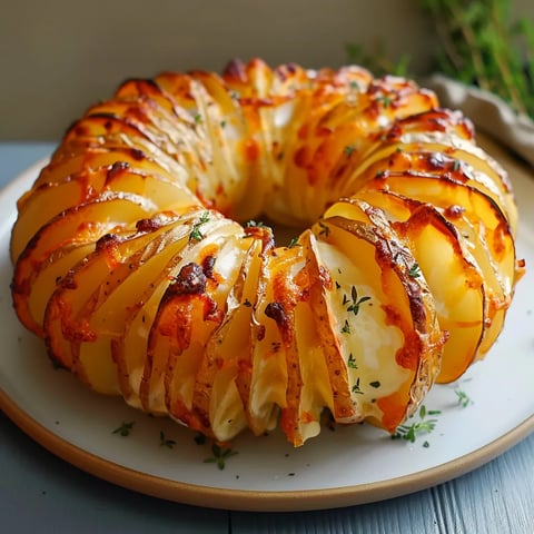 Délicieuse couronne de pommes de terre