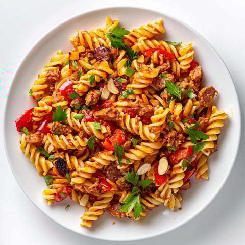 Pâtes et chorizo en salade