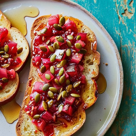 Douce brioche à la rhubarbe
