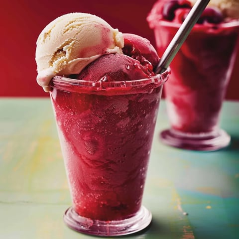 Mont-Blanc cerises glacée