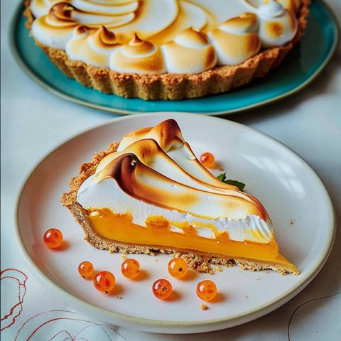 Tarte à l’argousier meringuée