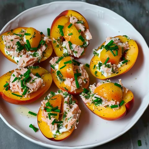 Pêches fraîches chic au thon