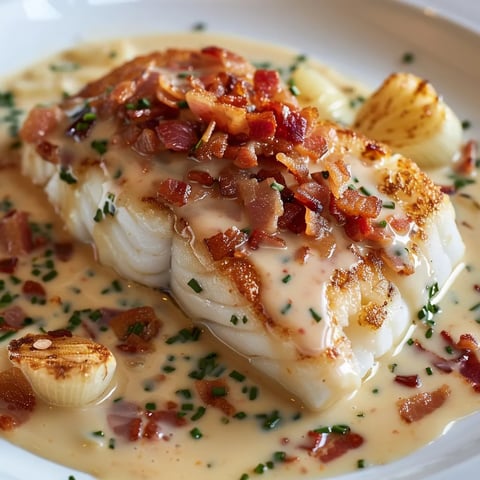 Délicieux cabillaud crème