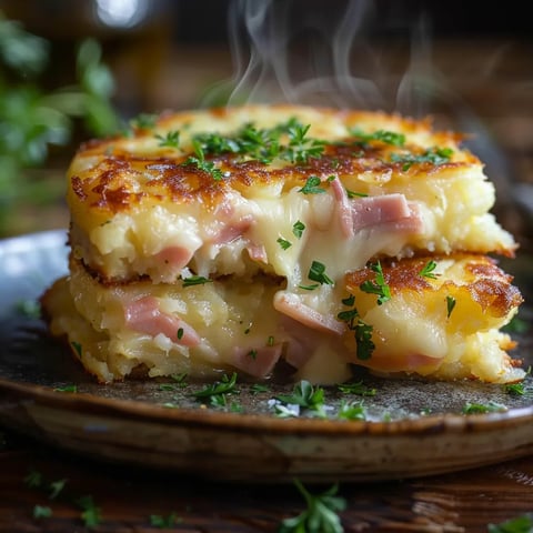 Pommes de terre farcies et gratinées