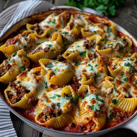 Pâtes au bœuf et ricotta