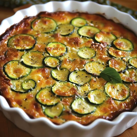 Léger clafoutis courgettes et parmesan