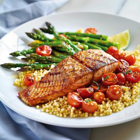 Poisson grillé et boulgour cari