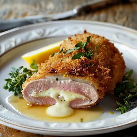 Délicieux cordon bleu au Boursin