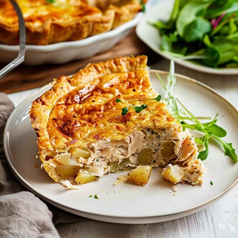 Tourte au poulet et estragon