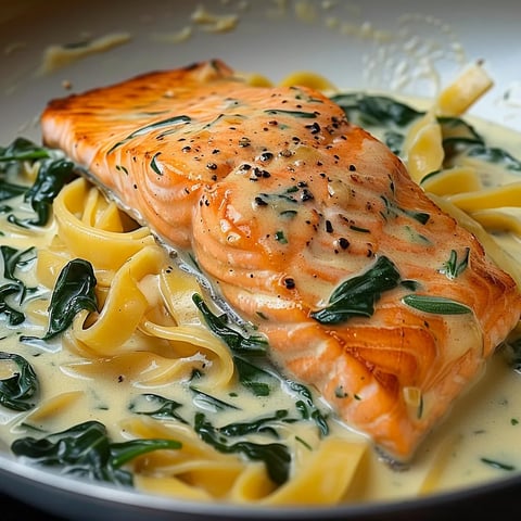 Saumon épicé légumes savoureux