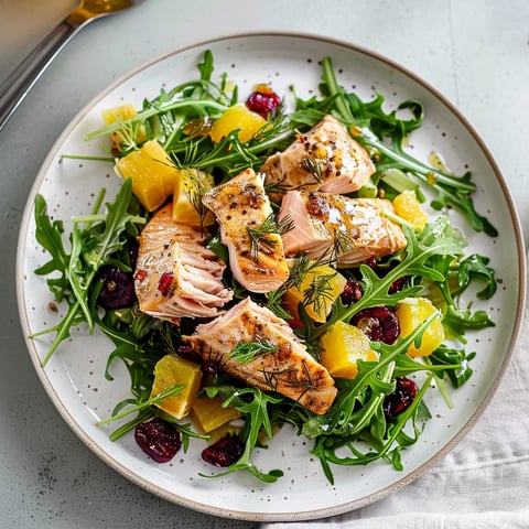 Betteraves truite roquette miel