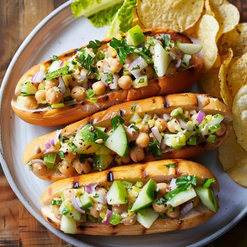 Sandwich pois chiches croquant