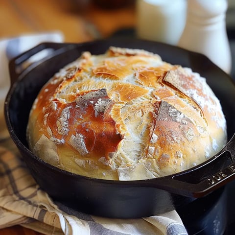 Pain moelleux et doré à la poêle