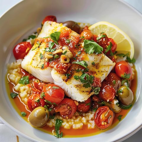 Paprika morue tomates