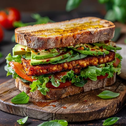 Tempeh sandwich facile
