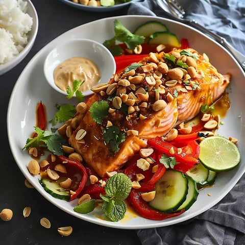 Saumon épicé et exotique