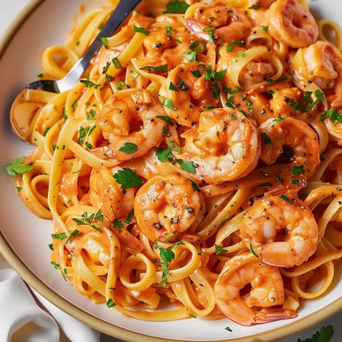 Crevettes cajuns et linguines