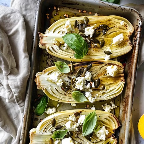 Fenouil au four, feta et citron