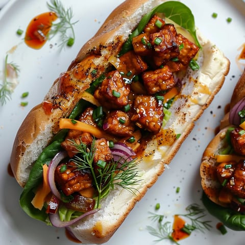 Tempeh garni savoureux