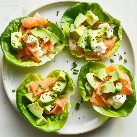 Laitue avocat truite