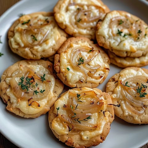 Sablés oignons fromage