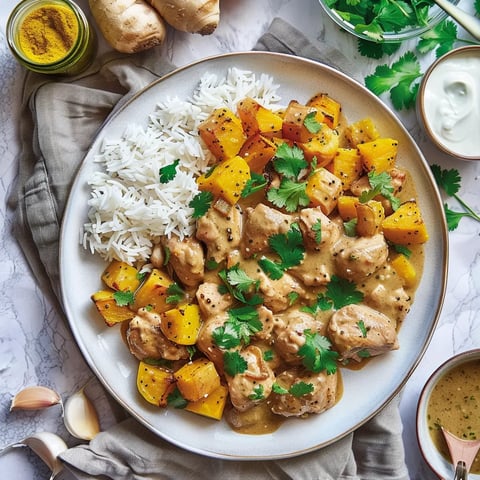 Poulet avec dattes et rutabaga