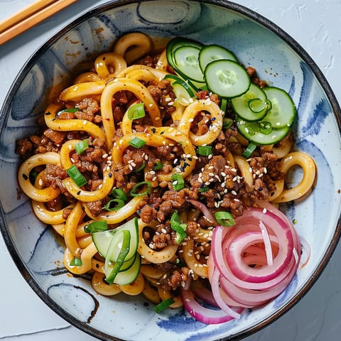 Boeuf udon épicé tamari