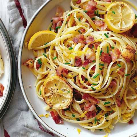 Pâtes citron et artichauts