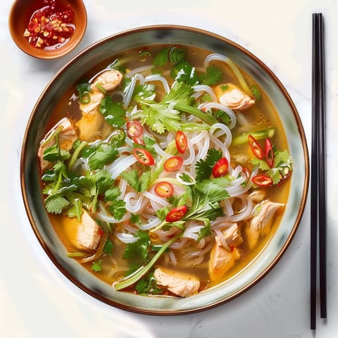 Délicieuse soupe au konjac et poulet