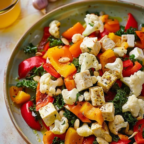 Poivrons, tofu et fromage