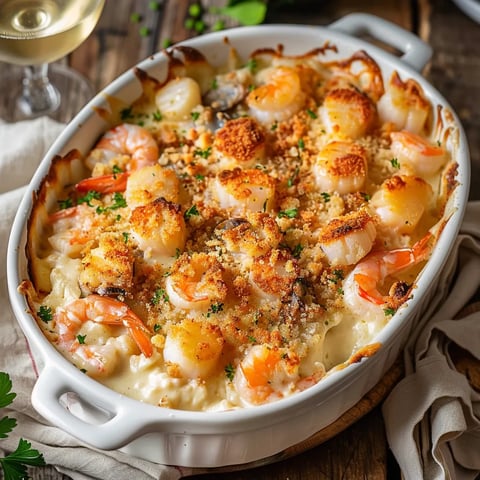 Fruits mer goûteux gratinés