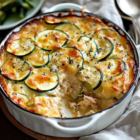 Gratin de courgettes et thon