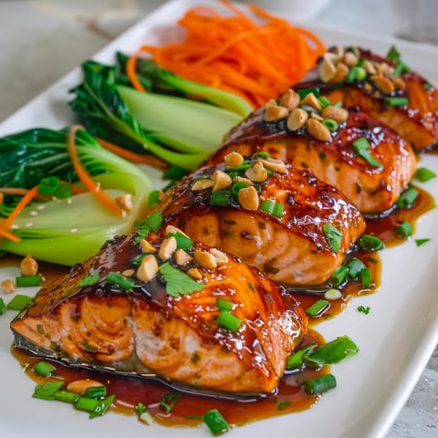 Saumon délicieux avec légumes